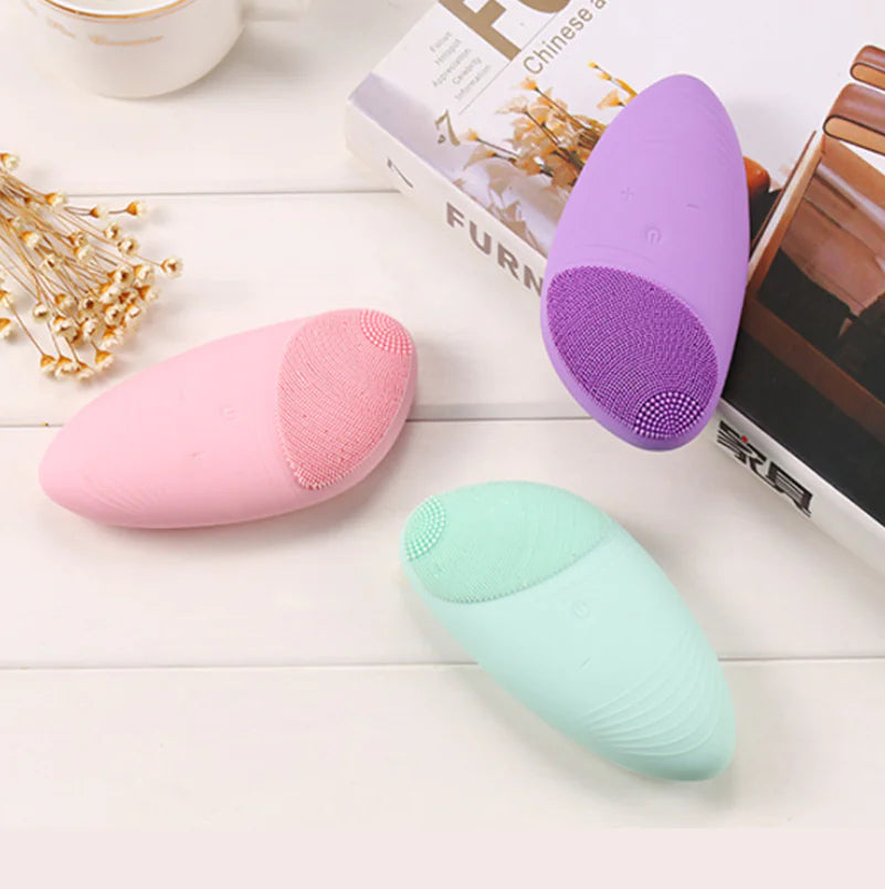 New Electric Silicone Facial Cleansing Brush Device