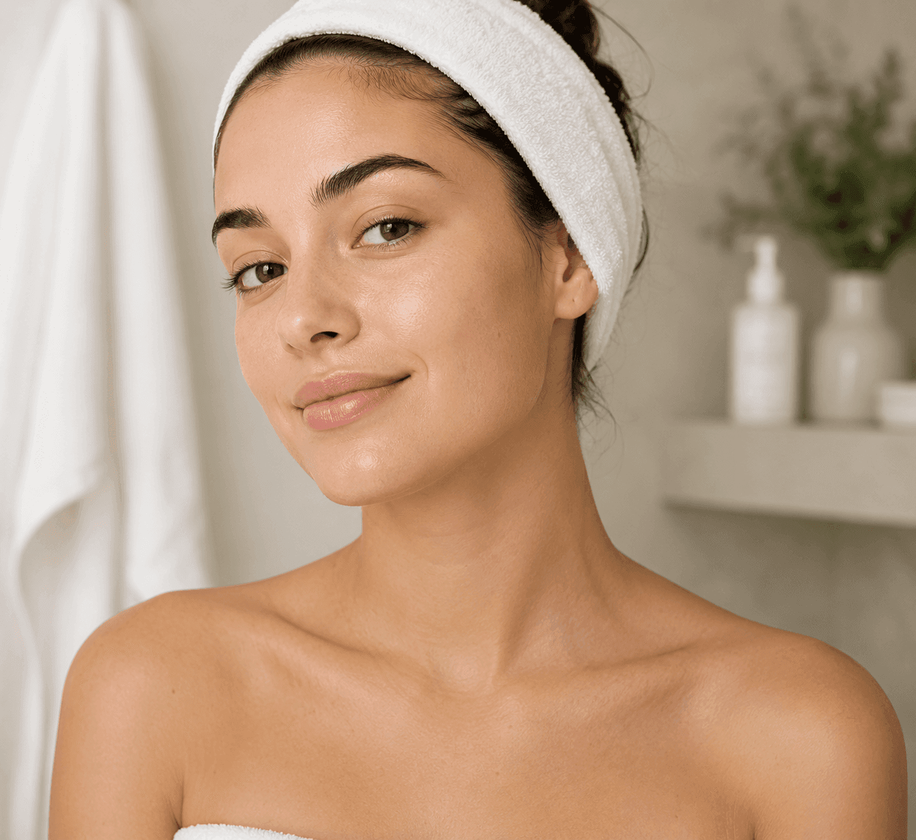 Soft, naturally textured skin after the Veloura ritual