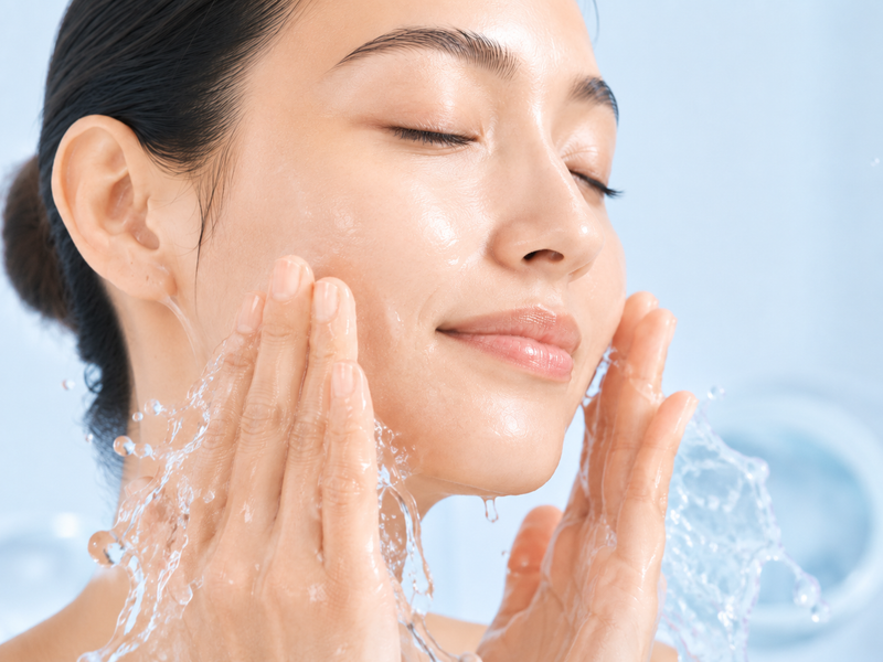 Rinse with water