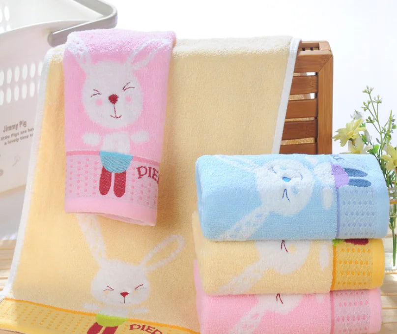 100% Cotton Face Towels - Absorbent and Soft