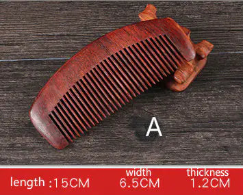 Sandalwood Comb, High-Quality Rosewood Hair Comb