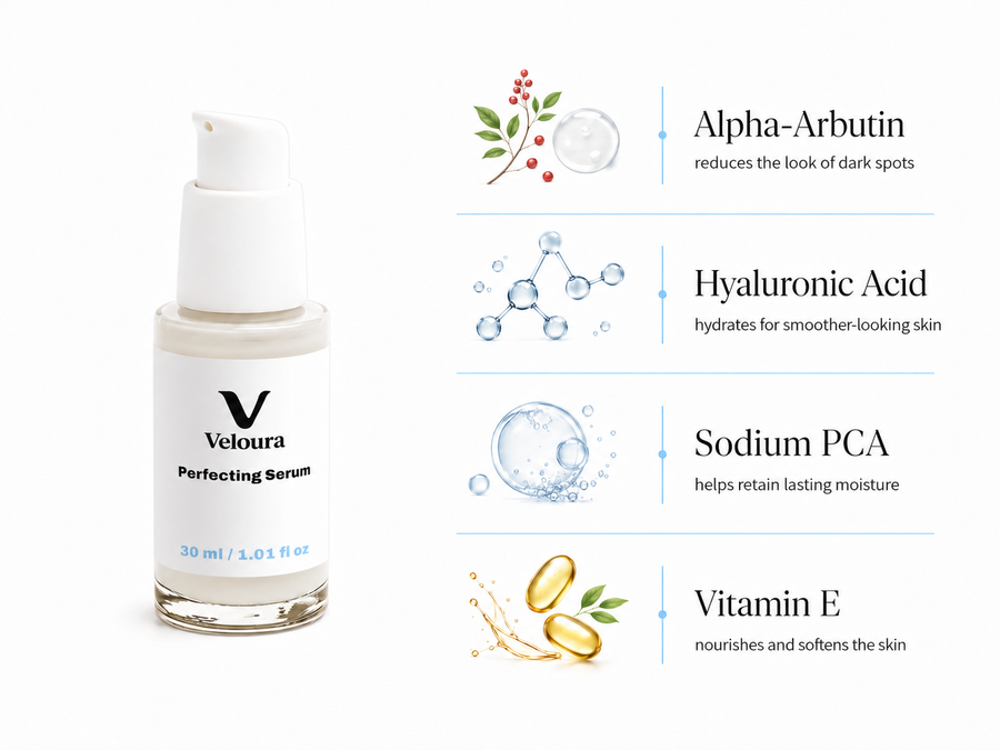 Veloura™ Perfecting Serum key active ingredients
