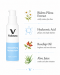 Veloura™ Retinol Alternative Moisturiser key ingredients - Bidens Pilosa Extract, Hyaluronic Acid, Rosehip Oil, Aloe Juice